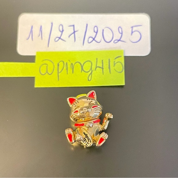 Pandora Cute Fortune Cat Charm - Picture 8 of 14